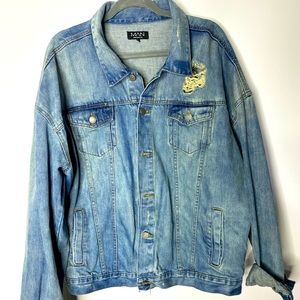 Vintage Distressed style mens Denim jacket
